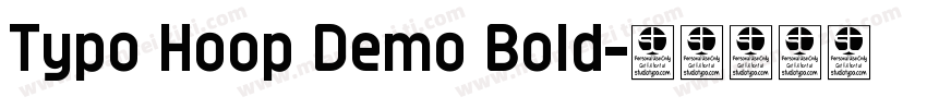 Typo Hoop Demo Bold字体转换